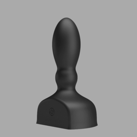 Inflatable butt plug with vibration and remote control