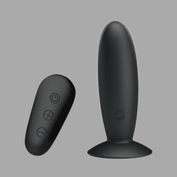 Butt plug with vibration and remote control