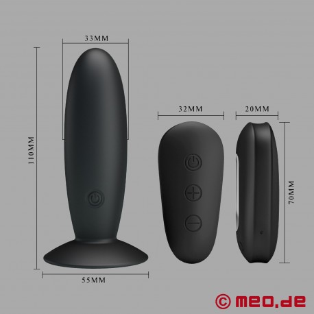 Vibrerande silikon butt plug