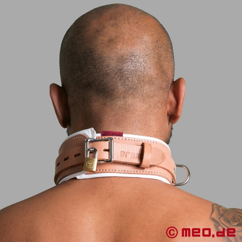 Collare BDSM bloccabile in pelle - Edizione Dr Sado