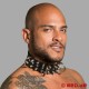 Leather slave collar with spikes - Alpha dog