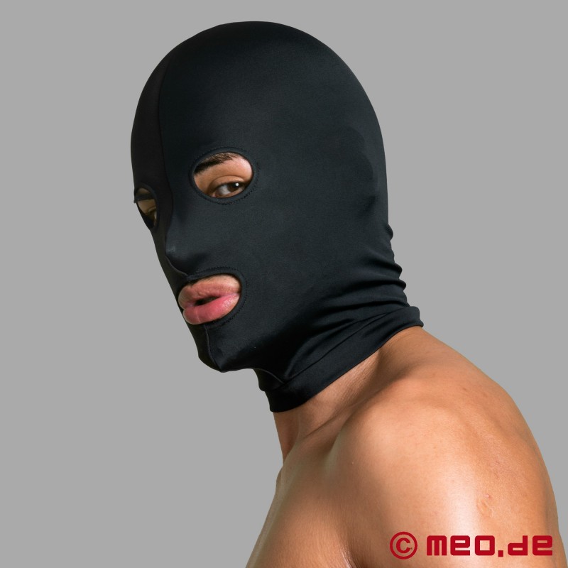 Spandex BDSM maska z očmi in usti