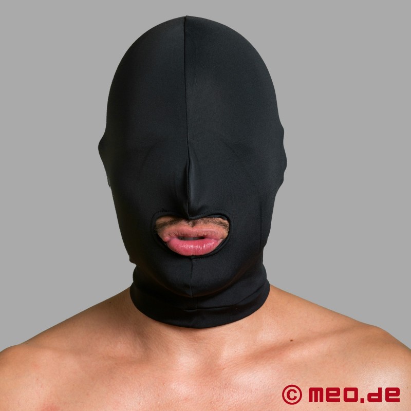 Spandex maska BDSM z usti