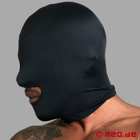 BDSM &amp; Bondage Spandexmask med mun - Extra stark