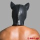 Masque de cochon – masque de tête « cochon » en latex noir