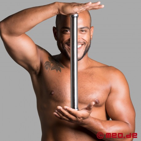 Solid stainless steel FUCK ROD double dildo 