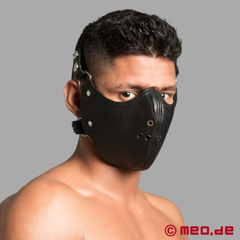 Bőr szájkosár - Mouth Restrictor - BDSM maszk