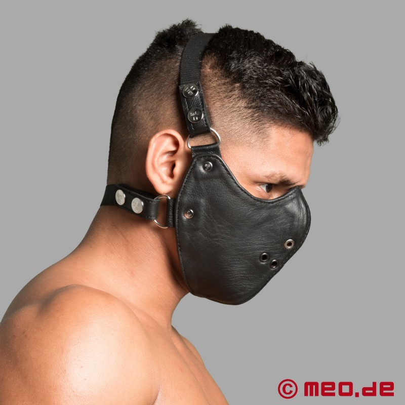 Kožený náhubek - Mouth Restrictor - BDSM maska