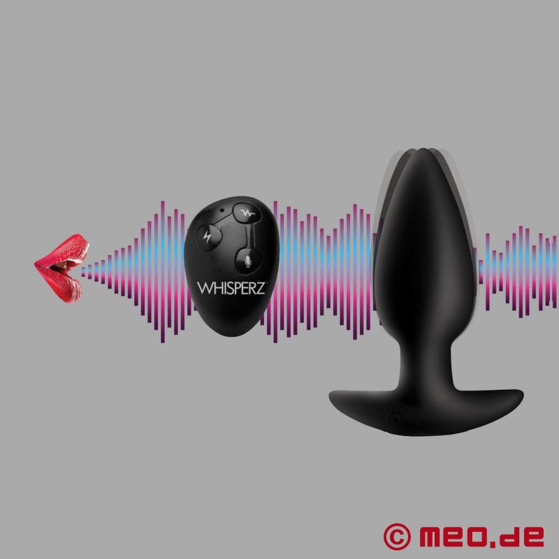 WHISPERZ Voice Activated Vibrating Butt Plug with Remote Control