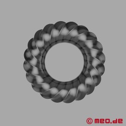 Pierścień na penisa z TPE - 3D Spiral