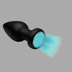 STROBO Analinis kištukas su šviesa - butt plug su LED stroboskopu