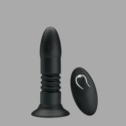 Thrusting vibrator with remote control