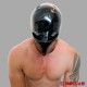 Latex mask with urinal