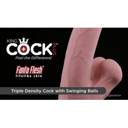 Dildo de triple densidad King Cock Plus ® 9"