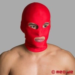 Mască BDSM pentru bondage - mască din spandex cu gură și deschideri pentru ochi