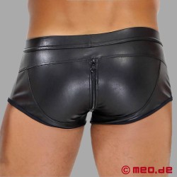 Fetish Sexy Full-Zip Leather Boxers TOF Paris