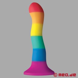 Dildo 22 cm / bølge - Gay Pride Edition
