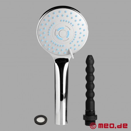 Shower head with integrated anal douche