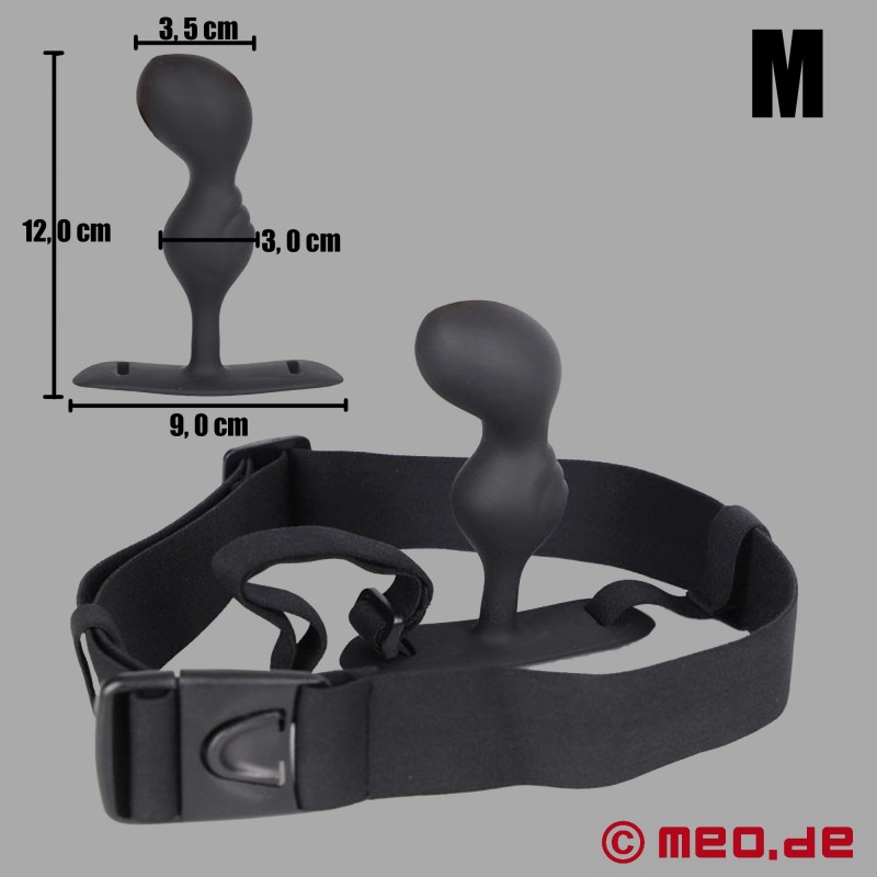 Majtki z korkiem analnym - Butt Plug Harness