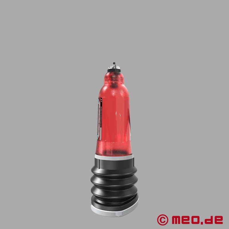 Červená pumpa na penis Hydromax 5 od spoločnosti BATHMATE