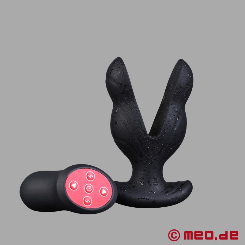 Electro anal plug 2.0 with estim, vibration and remote control
