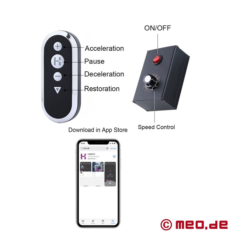 HiSmith Premium 1 App Fuck Machine 2.0 s dálkovým ovládáním