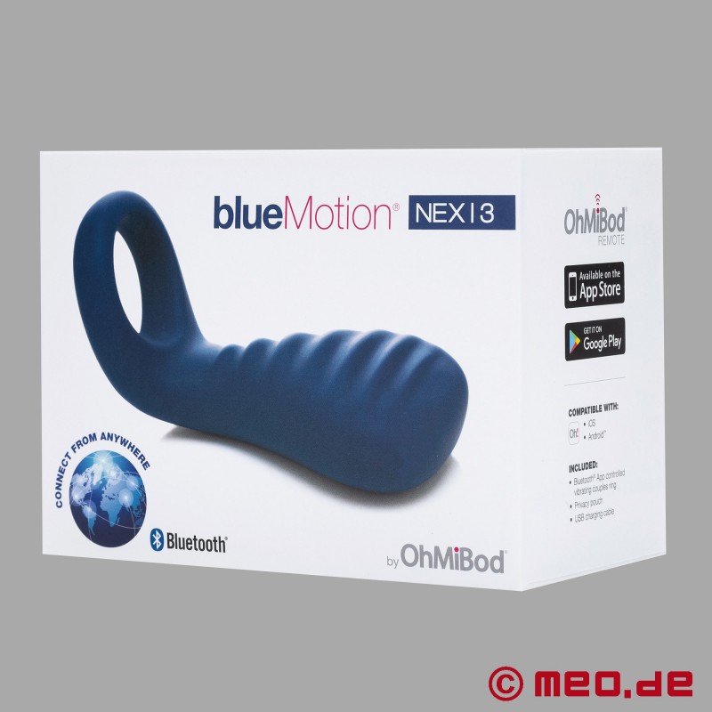 Пръстен за пенис с контрол на приложението - OhMiBod - blueMotion Nex 3