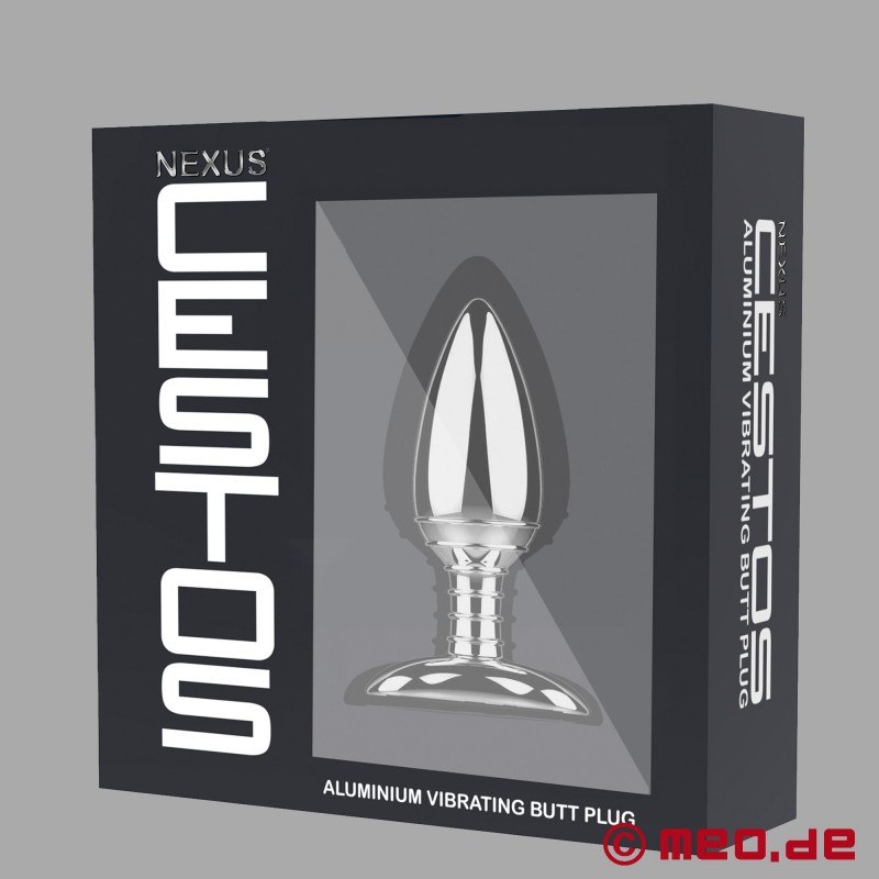 Nexus Cestos vibrerende aluminium anaalplug met afstandsbediening