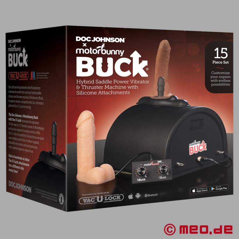 Motorbunny Buck x Doc Johnson Vac-U-Lock - セックスマシーン