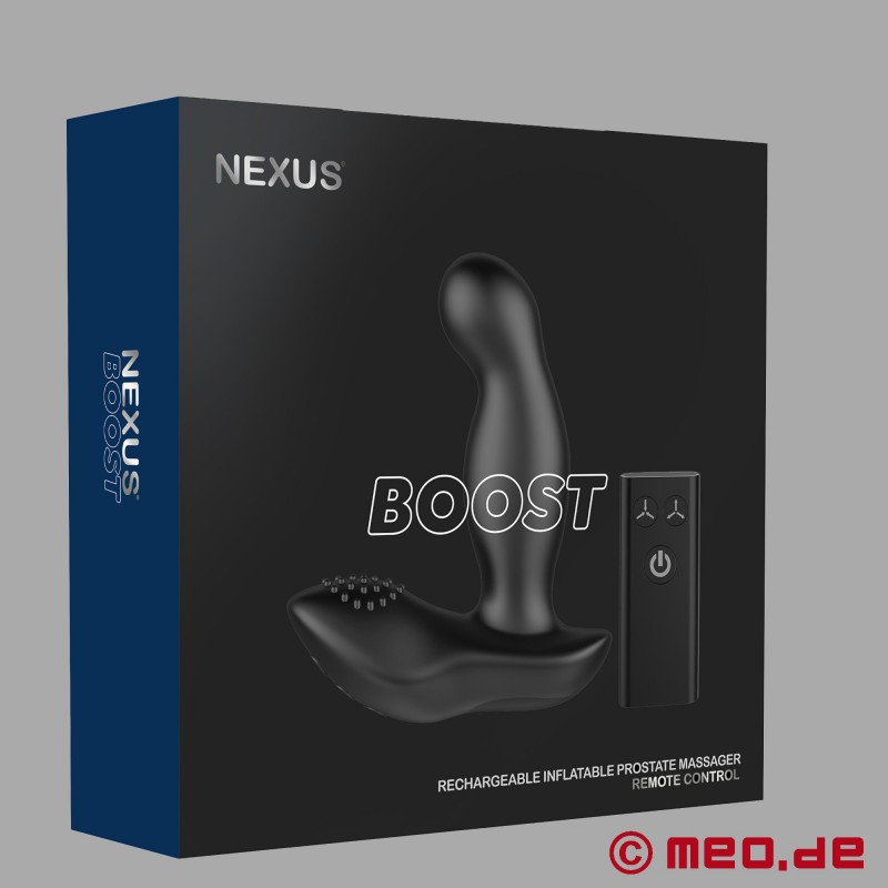 Nexus Boost - värähtelevä ja puhallettava eturauhasvibraattori