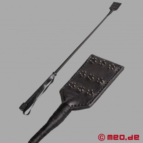 BDSM Leather Riding Crop with Spikes