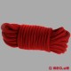 Corda bondage rossa - qualità professionale 