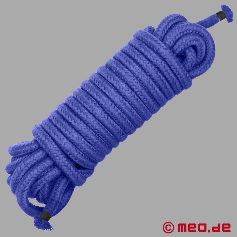 Bondážní lano v profesionální kvalitě - Modré lano pro bondage 