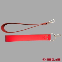Fotband i rött läder för sling