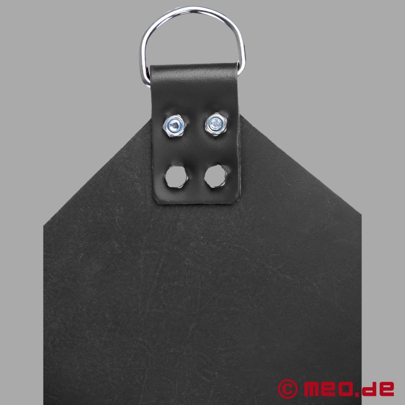 Black Fisting Sling Mat Made of leather with 4 attachment points