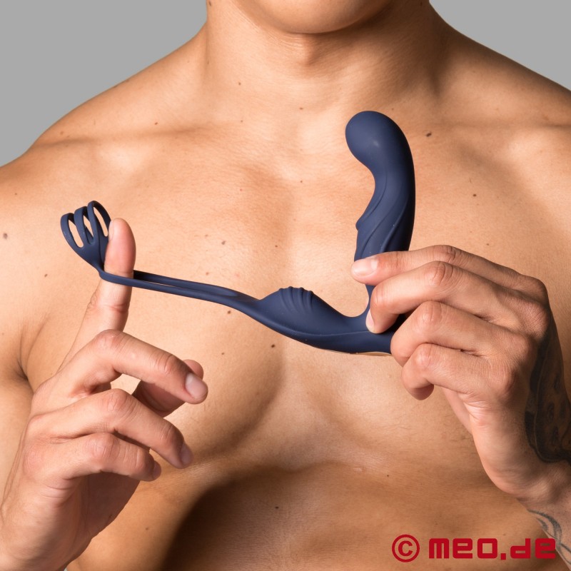 Estimulador de la próstata con anillo para el pene