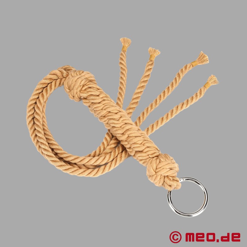 Shibari Flogger Soft valmistatud köiest