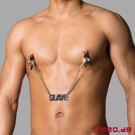 SLAVE- Nipple Clamps with Chain