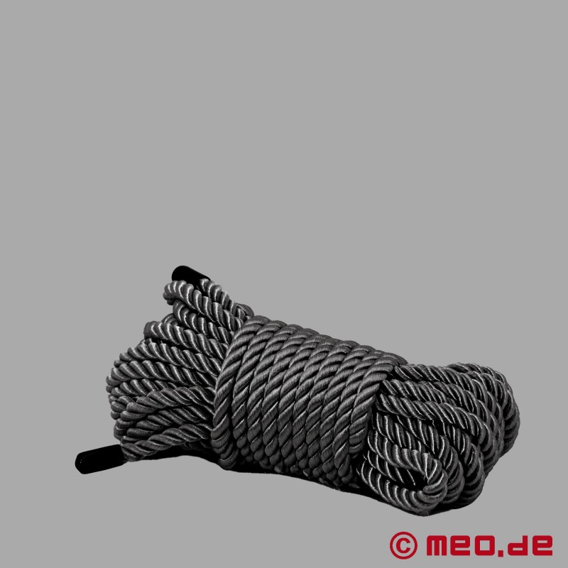 Corda de Bondage Deluxe em Preto - Série BDSM Couture