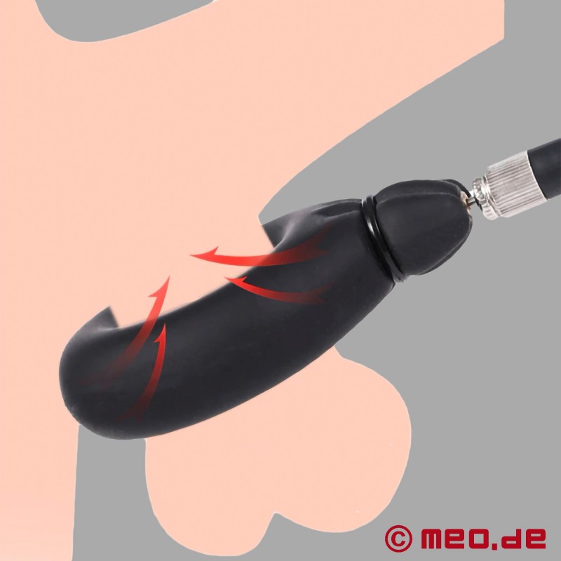 ALLROUNDER - Anillo hinchable para el pene, anillo para los testículos y anillo de glande