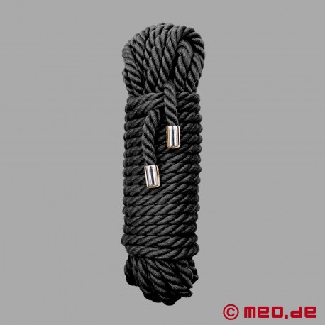 Black cotton bondage rope – BDSM pro rope in black
