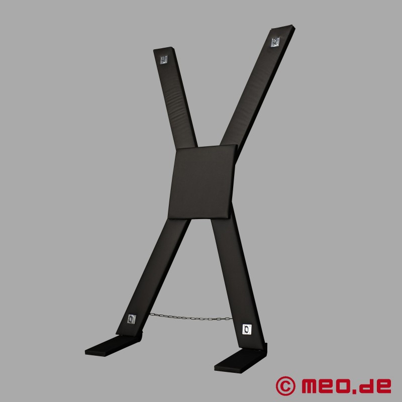 圣安德鲁十字架 BDSM - 黑色 - 有衬垫