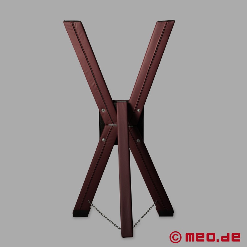 圣安德鲁十字架 BDSM - 棕色 - 有衬垫