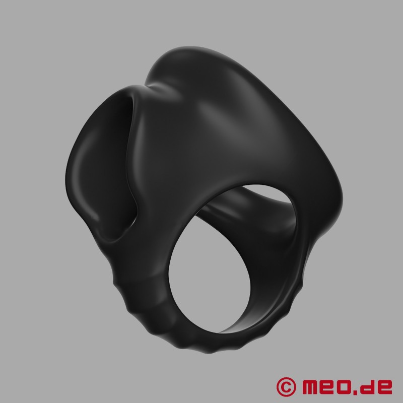 Rock Hard Cock Ring in ball stretcher