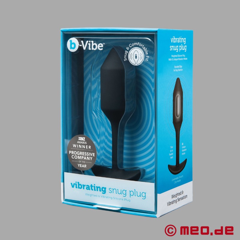 B-Vibe Vibrating Snug Plug - közepes