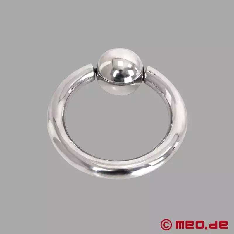 Stainless Steel Bull Cock Ring with Ball