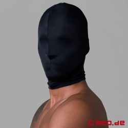 Czarna maska fetyszowa - Maska ze spandexu - Sensory Deprivation