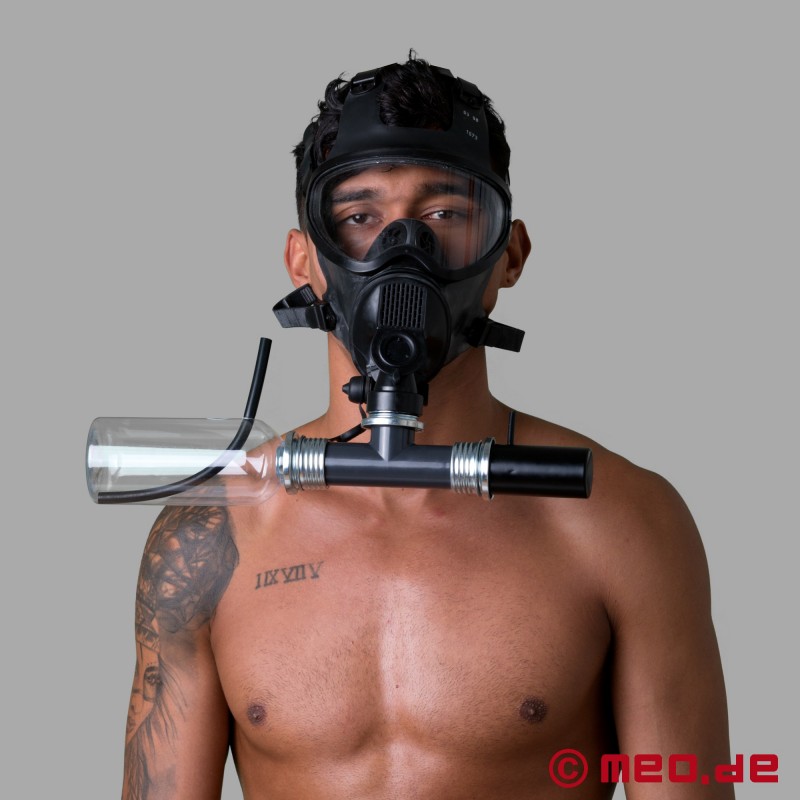 Distribuidor T para máscaras de gás