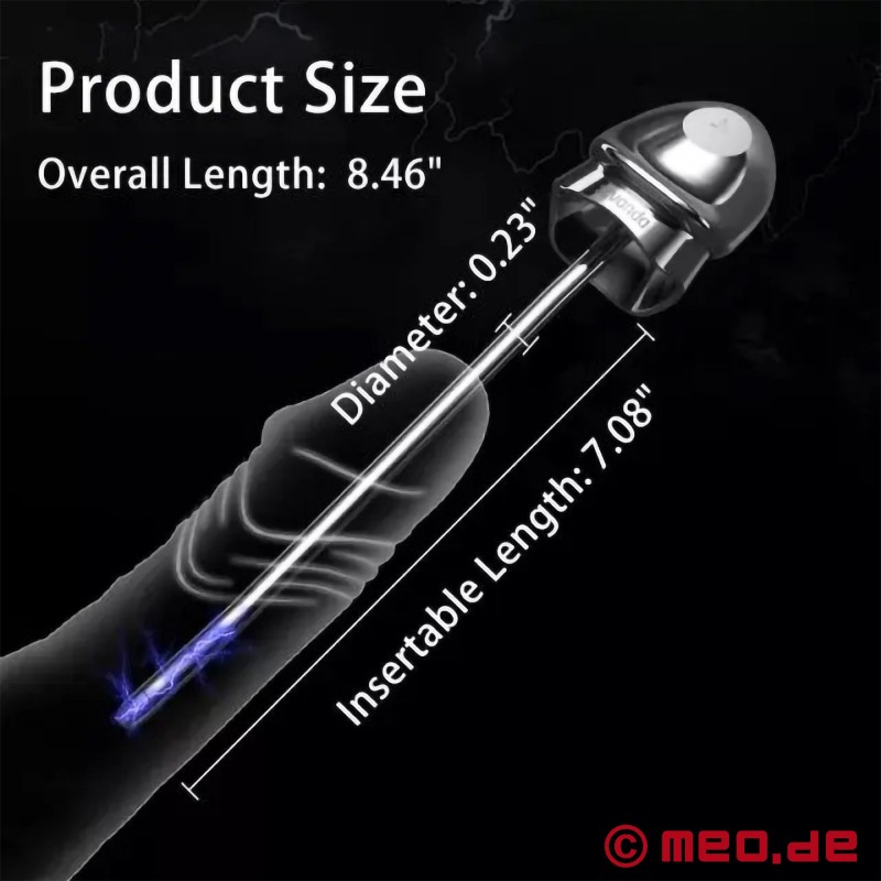 Urethral vibrator med E-stim - X-Play Trainer - 9