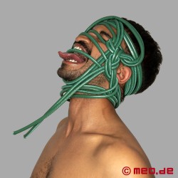 Shibari Leather Bondage Rope - Green
